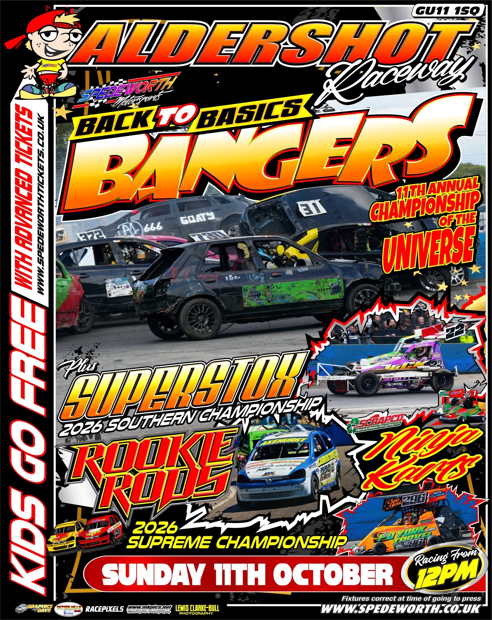 Aldershot 11th October 2026 B2B Bangers Champ of the Universe